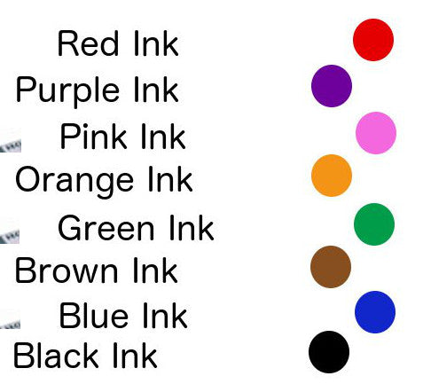 Lucky Bill + URL Design 🍀 // Self Inking Stamp Construction, 8 Ink Color Options
