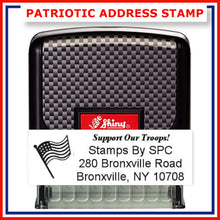 Load image into Gallery viewer, Patriotic Address Stamp, personalized // Choose your patriotic phrase!