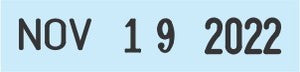Traditional Date Stamp