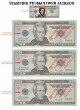 Load image into Gallery viewer, Harriet Tubman Over Jackson on $20 // Acrylic Stamp &amp; Stamp Pad -- Who&#39;s in your wallet?