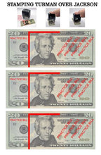 Load image into Gallery viewer, Harriet Tubman Over Jackson on $20 Bill // Self Inking Stamp - Who&#39;s in your wallet?  ヽ(´∇｀)ﾉ