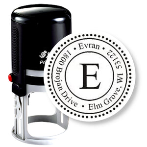 Custom Self-inking Address Stamp, Evram