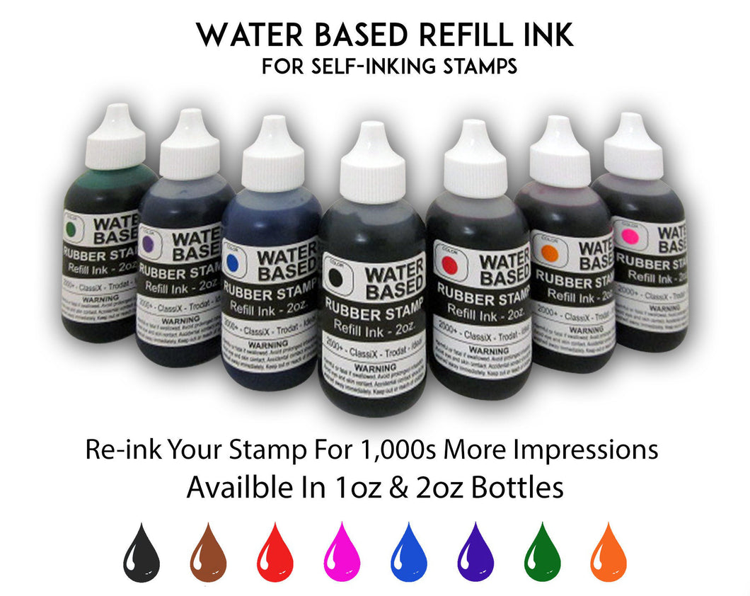 Water-based Refill Ink, 2 oz.